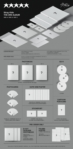 Stray Kids  5-star (ver Standard Al Azar) Cd Album 1