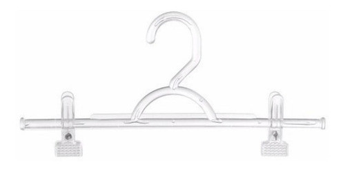 50 Cabides Acrílico Transp. Saia Calça Shorts + 100presilhas 0