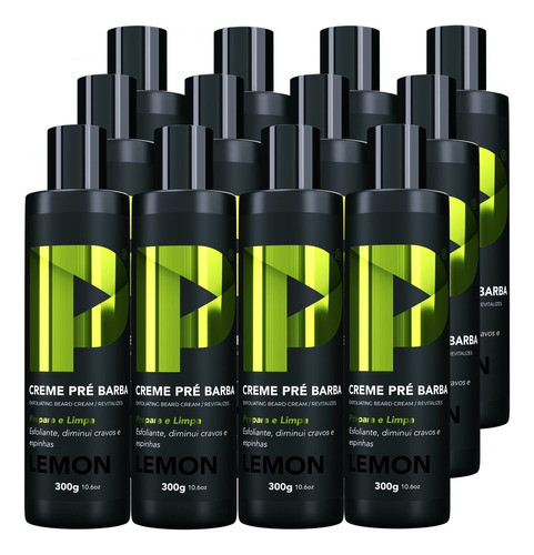 Creme Pré Barba Play Barber 300g Limpeza Revenda 12 Unidades 0