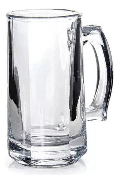 Jogo De 4 Canecas 400ml Em Vidro Reforçado Cerveja Chopp 0