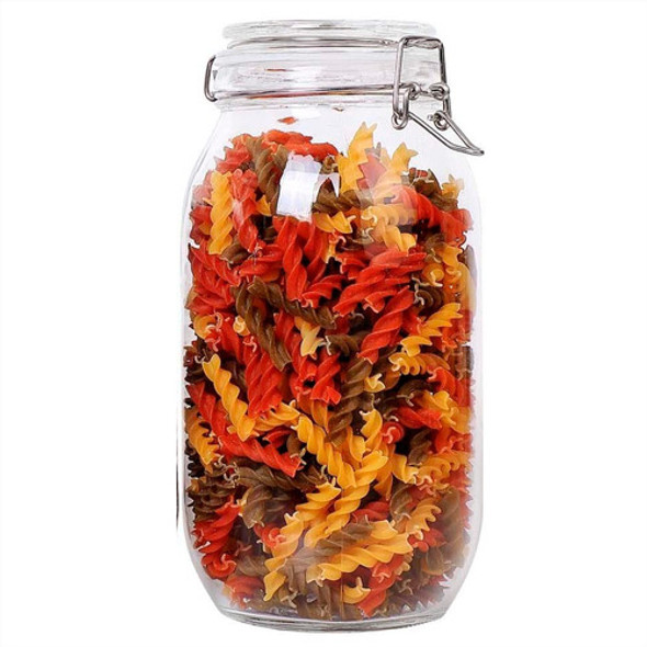 Frasco De Vidrio Hermetico Conserva 2000 Ml Broche De Metal 0