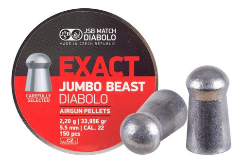 Balines Jsb Exact Jumbo Beast 5.5 Mm Aire Comprimido Caza 1