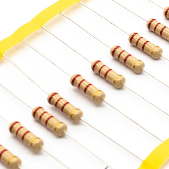 Resistencia 1w 2.2k 2200 Ohm 2k2 Carbon 5% Pack X10 0 Resistencia 1w 2.2k 2200 Ohm 2k2 Carbon 5% Pack X10 0