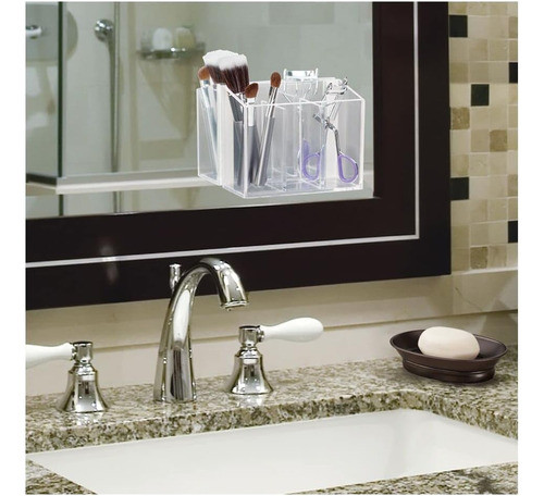 Mdesign Affixx, Adhesivo Organizador Cosmético De La Vanidad 1