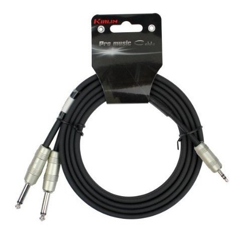 Cable Kirlin Conector Estereo De 35 Mm A Conector Dual Overo 1