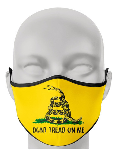 Tapaboca Personalizado Tela Gadsen Dont Tread On Me - Milei 0