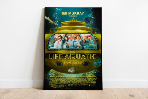 Poster The Life Aquatic With Steve Zisso 60x90 - Solo Lámina 0