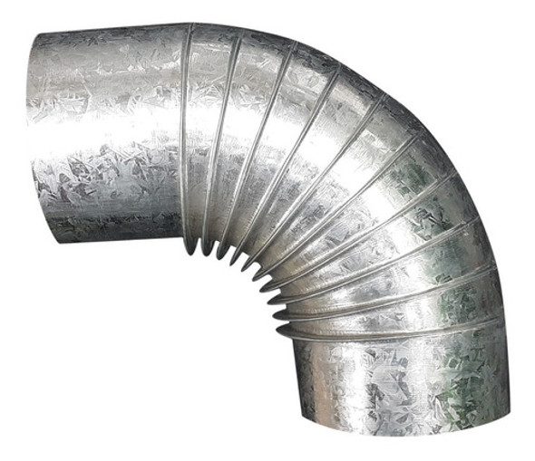Curva Corrugada Chapa Galvanizada 6 A 90º Zing 1