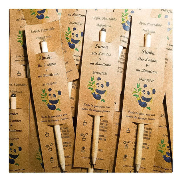 70 Lapiz Plantable  Ecologico Semillas Personalizado Logos 0