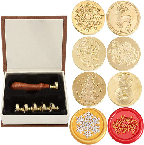 Juego De Sellos De Cera - Serie De Navidad Pack 6u. 0