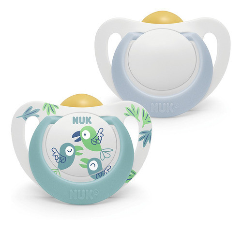 Chupete Nuk Latex Star Varon 6 A 18 Meses 2uni 0