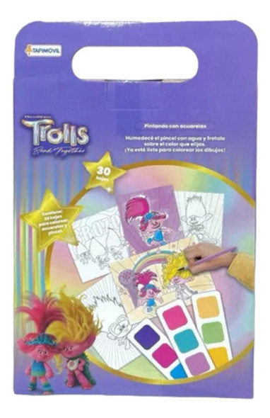 Trolls Pintando Con Acuarelas Tapimovil 1
