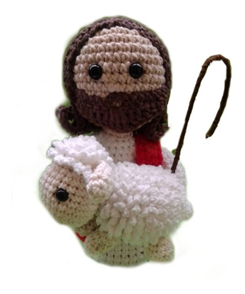 Jesús Buen Pastor Tejido En Hilo (amigurumis) 0