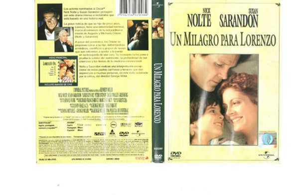 Un Milagro Para Lorenzo (1992) - Dvd Original - Mcbmi 0