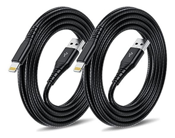 [paquete De 2] Cable Cargador De iPhone Extra Largo De 10 Pi 0