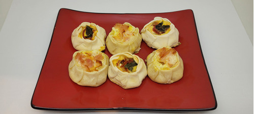 50 Mini Canastitas Caprese / Jamon Y Queso/choclo - Delivery 1