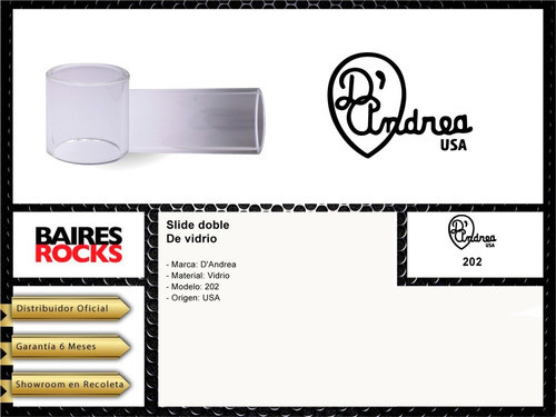 Slide De Vidrio Doble D'andrea Modelo 202 Cuo 1