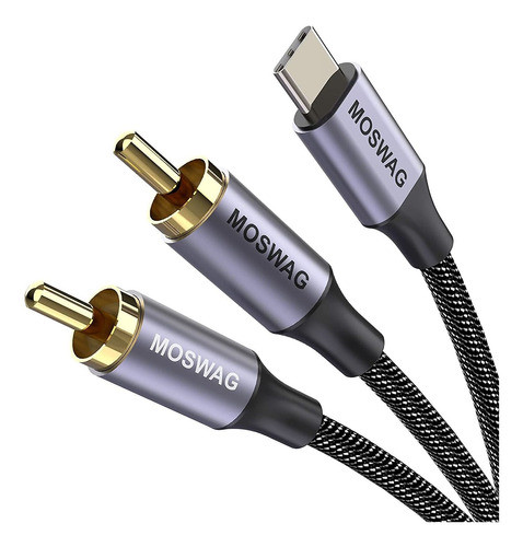 Cable Moswag Usb Tipo C A 2 Rca 0