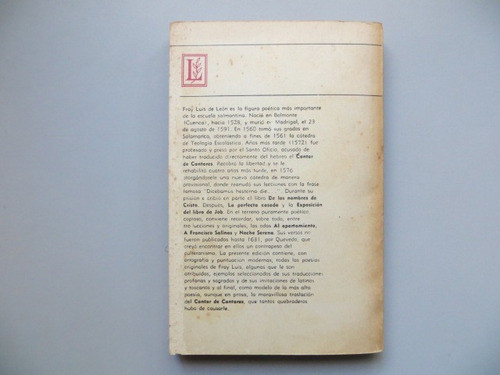 Fray Luis De Leon Poesias Losada 1979 1