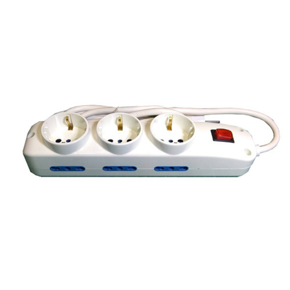 Alargue  Zapatilla 6 Toma Modulares + 3 Schuko 2.5 Mts Cable 0