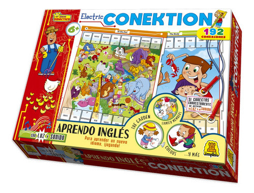 Juego De Mesa Didáctico Elec. Conek. Aprendo Ingles Implas 0