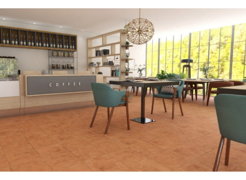 Revestimiento Cerámica Piso/pared Cotto Marrón Mate 44x44cm 1