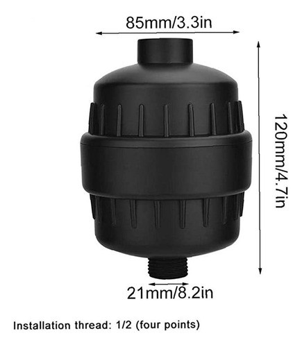 Filtro De Chuveiro 20 Etapas Cabezal Remueve Cloro Metales P 1