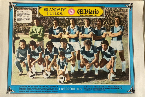 Liverpool 1975 Poster, 60 Años De Fútbol Ez2c 0