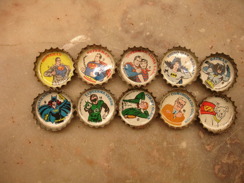 Chapitas - Superhéroes Dc - Pepsi - Teem - Mirinda 70's 1