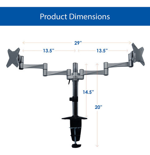 Qualgear Qg-dm-02-016 Soporte De Escritorio Dual Articulado 1