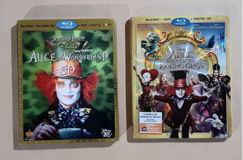 Alicia Maravillas + Través Espejo Blu-ray 3d 2d Dvd Original 0
