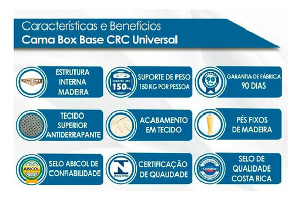 Cama Box Base Solteiro Rústico Marrom (88x25)polar 1