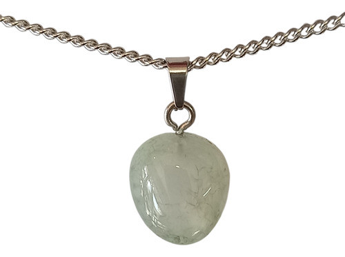 Collar Con Piedra Natural Agata Verde 0