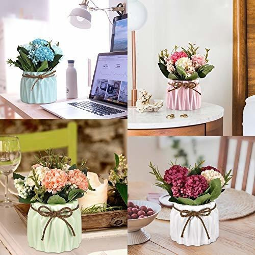 Sunm Boutique Artificial Hydrangea Bouquet With Small Cerami 1