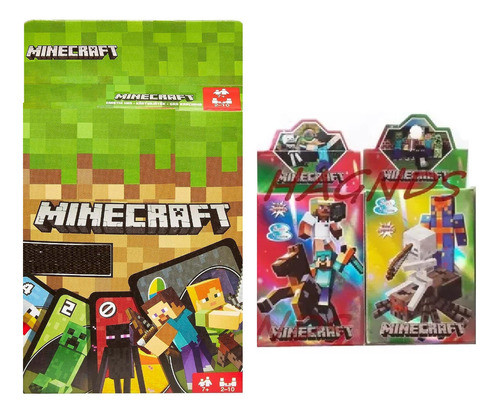 Juego De Cartas Minecraft 2 Juegos 4 Mazos 0