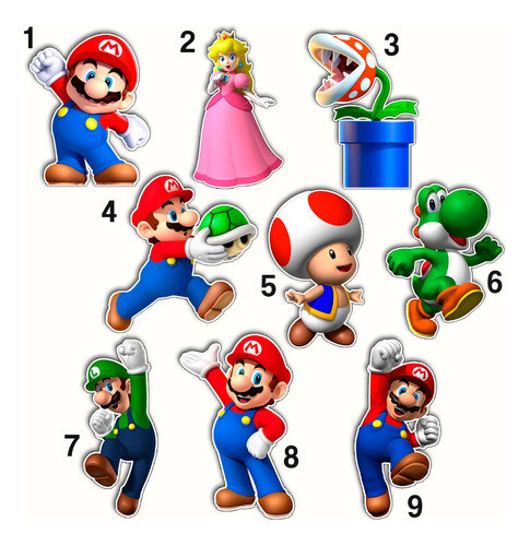Parches Termoadhesivos Mario Bross Juego Aplique Textil 1