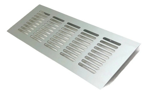 Rejilla Ventilacion 22.5 X 8 Cm Aluminio Cromo Mate Mueble 0