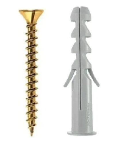 Tarugo Fischer Sa8 + Tornillo 5×45 Balde X500 Con Tope 1