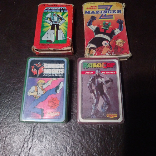 Lote Cartas Naipe Cromy 80s Original Robocop, Mazinger Otros 0