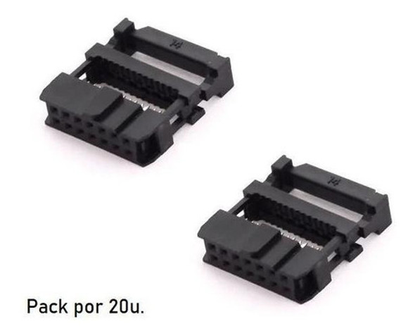 Conector Idc Hembra P/cable Plano 14 Contactos/vias X20u. 0 Conector Idc Hembra P/cable Plano 14 Contactos/vias X20u. 0