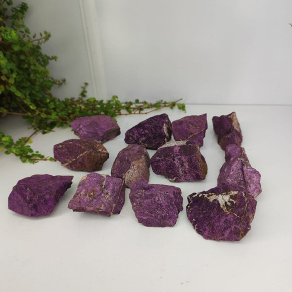 Pedra Bruta Purpurita M -proteção Psíquica / Cristal Natural 1