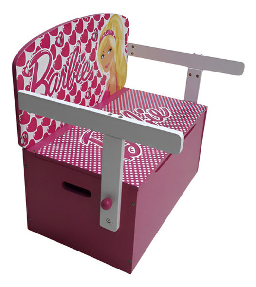 Mueble Infantil Barbie- Banco Con Guarda Juguetes 0 Mueble Infantil Barbie- Banco Con Guarda Juguetes 0