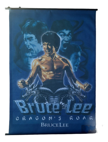 Poster Cine Bruce Lee Dragon Roar Pelicula Tela Vintage 1