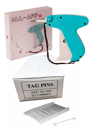 Etiquetadora Ropa All App Aguja Fina Y 5000 Precintos 25mm 0