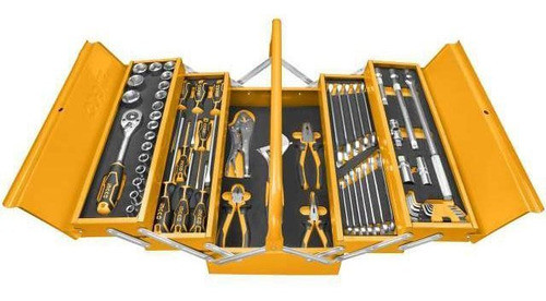 Set De 59 Herramientas + Valija Metalica Htcs15591 Ingco Ind 0