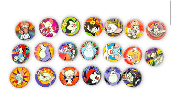 Lote De 20 Tazos Animaniacs De Los 90 0