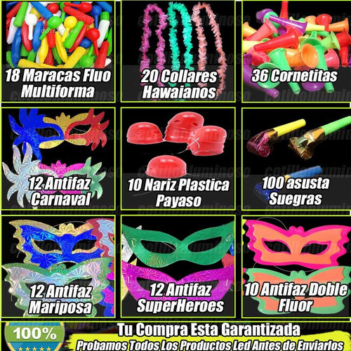 Combo Cotillon Carioca 230 Articulos Para #tu-fiesta-unica 1