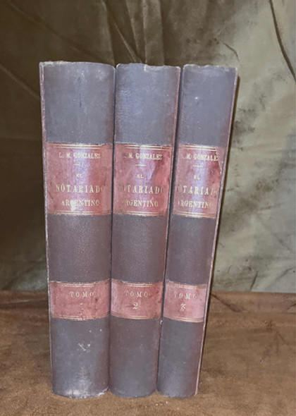 M Gonzalez. Auxiliar Escribano 1893. Obra Completa 3 Tomos 0