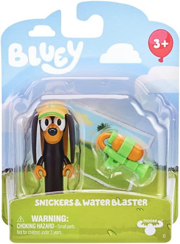 Bluey Muñeco Snickers Y Water Blaster Moose - Premium 0
