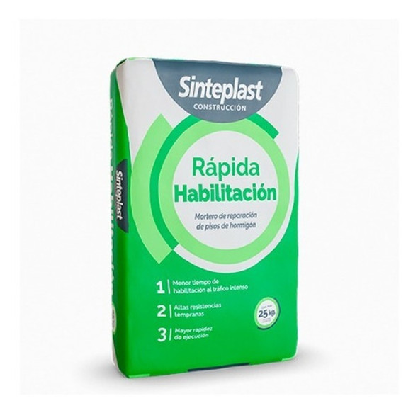 Mortero Rápida Habilitación Sinteplast 25kg 0